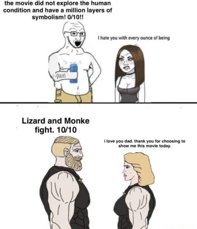 Monke and Lizard jam out - meme