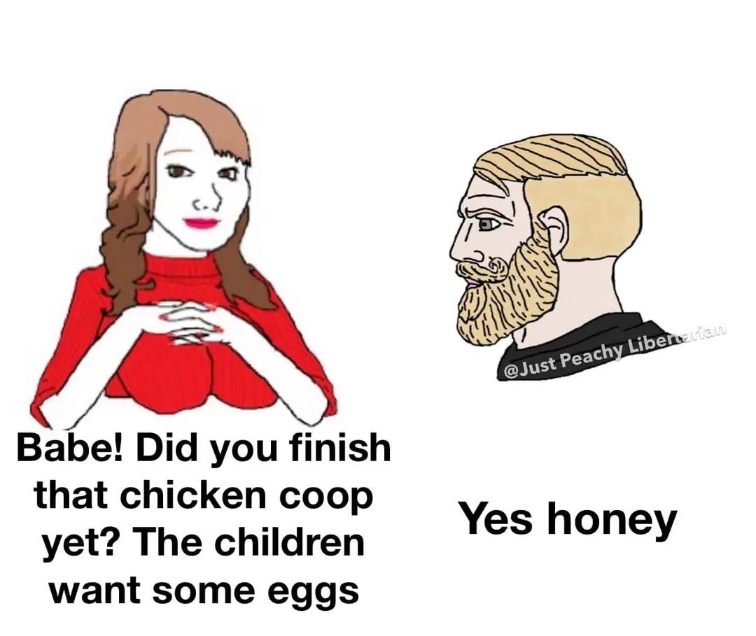 The want-a the eggs-a - meme