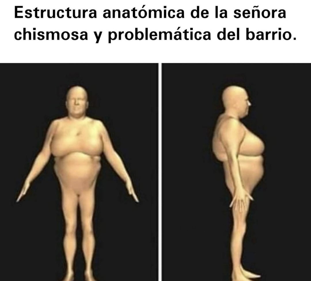 Anatomía de la señora chismosa: edición barrio tóxico - meme