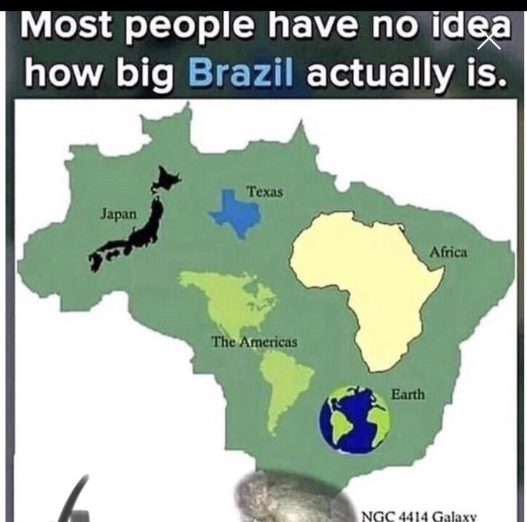 How big is brazil? - meme