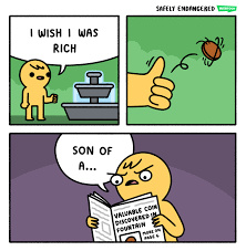 i wish i was rich - meme
