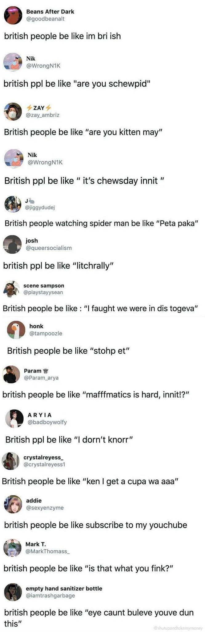 I did it again BritishCunt so please dont be offended - meme