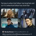 The difference between Sci-fi and fantasy