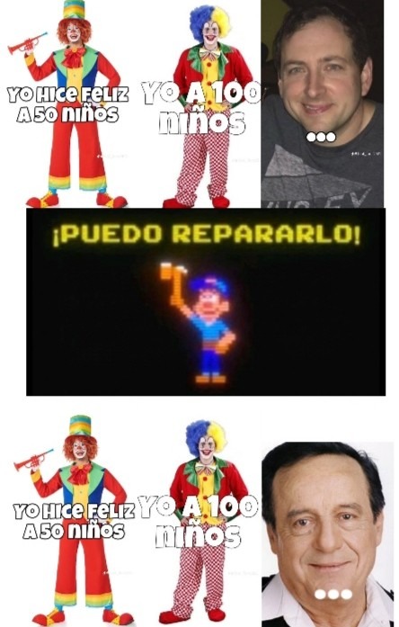 Chespirito hizo feliz a más niños que Scott los fans de fnaf creen que pueden ser mejor xdddd - meme