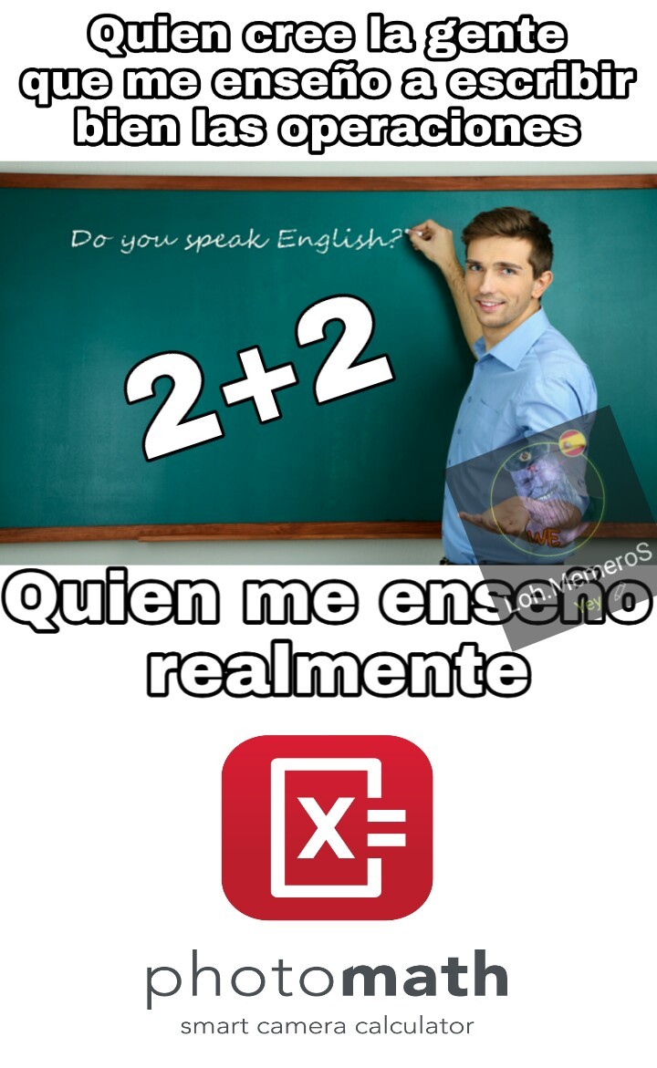 De las que me salvó el Photomath - meme