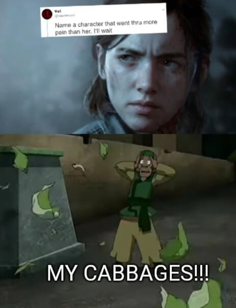 His cabbages! - meme