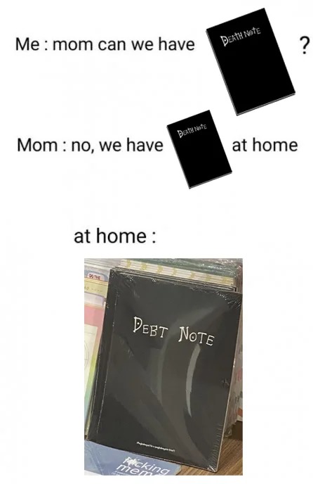 Debt Note - meme