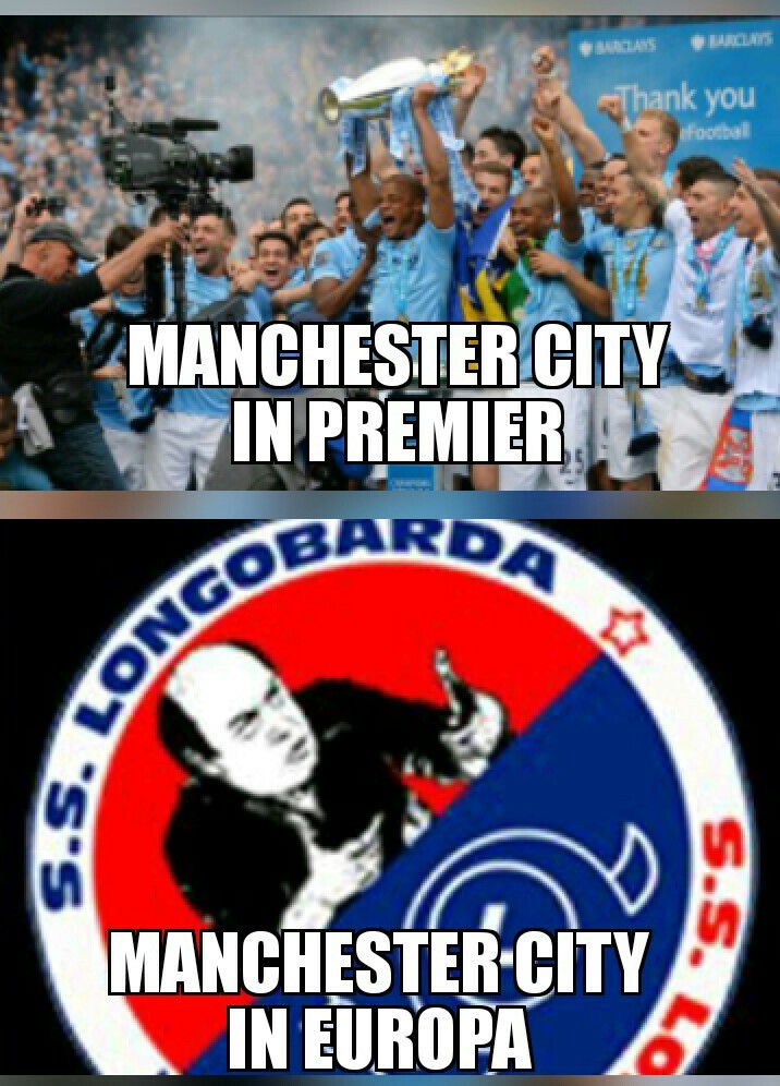 Manchester City in Europa - meme