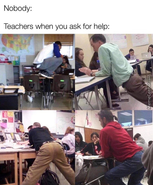 Teachers for helping - meme
