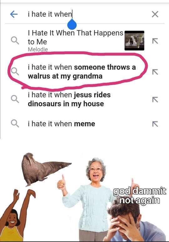 Honorable mention to the third search option... wtf Jesus?? - meme