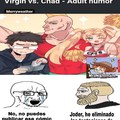 Virgin vs Chad Cómic otaku