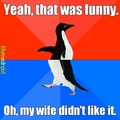 He laughed...