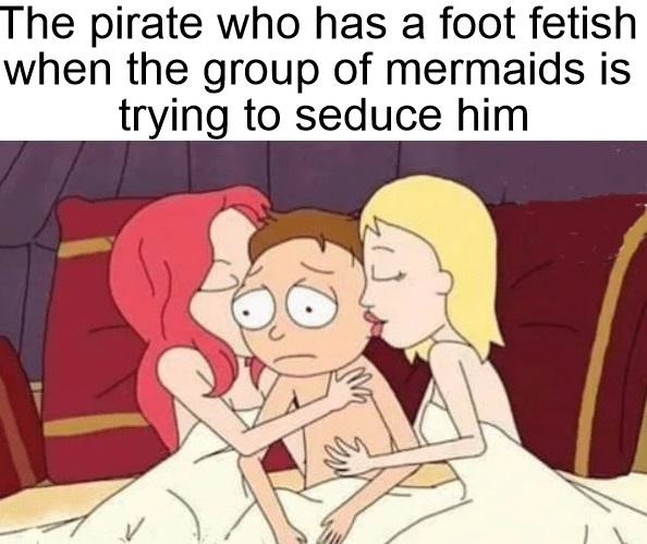 Pirate is sad - meme