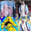 Pope Francis anime coat meme