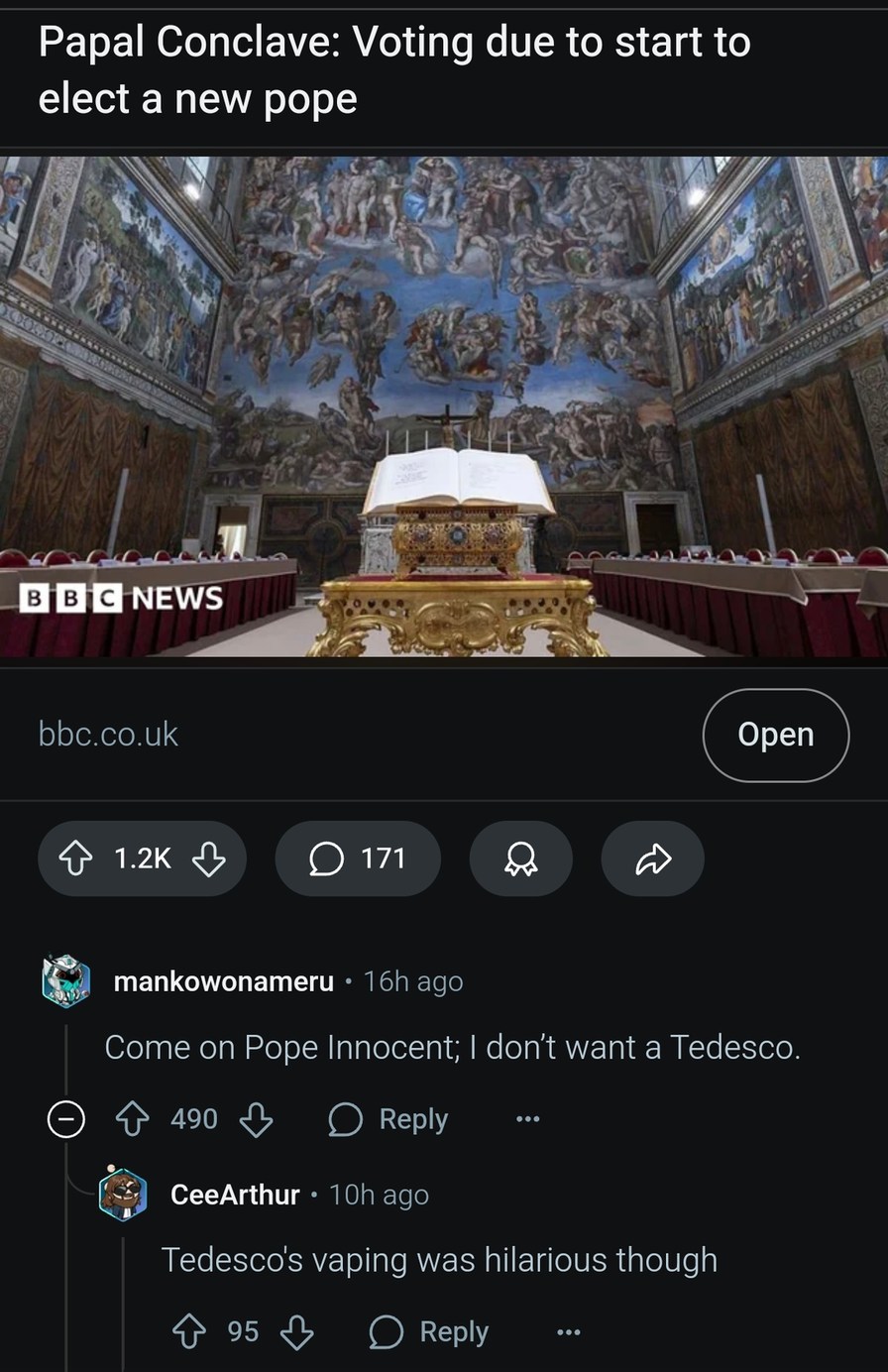 Papal conclave kicks off, time to pick a new pope - meme