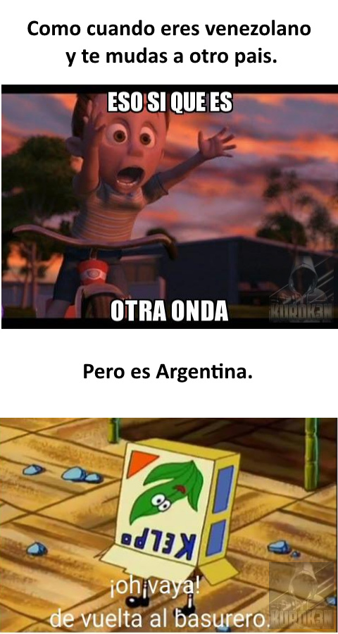Argentina = Venezuela (dentro de poco seguramente) - meme