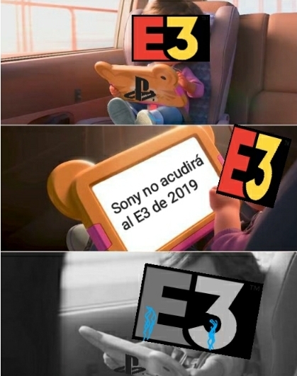E3 está triste - meme