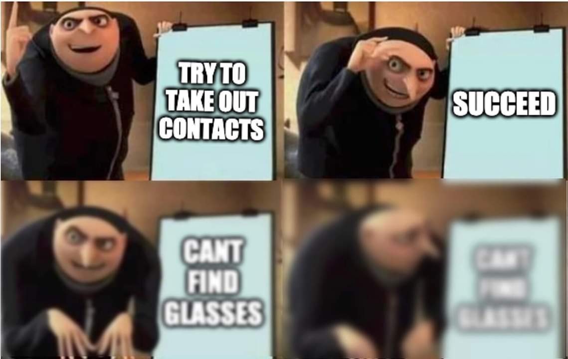 Losing things without sight is a shittty game - meme