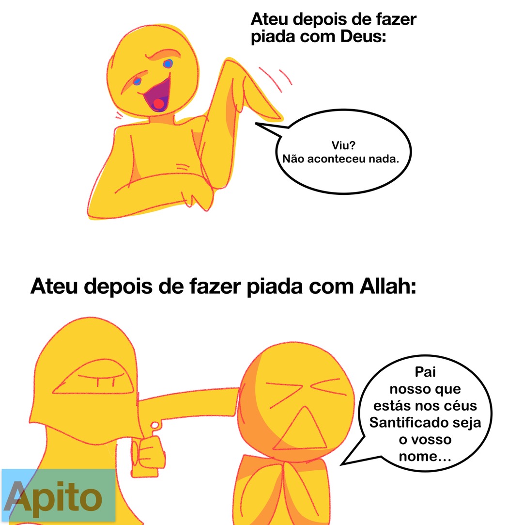 Não tenho religião entao nao me xinguem nos comentarios - meme