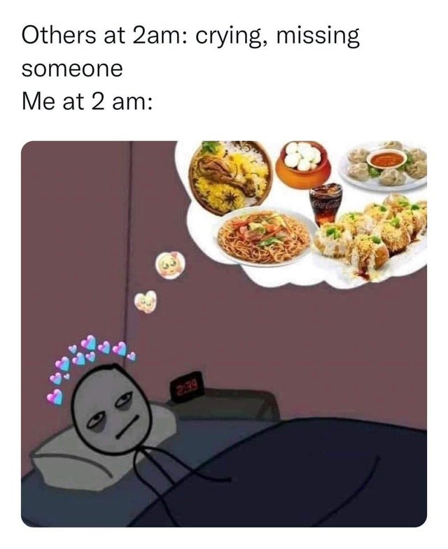 Missing food - meme