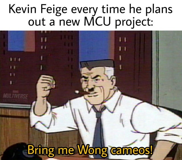 Kevin Feige planning out MCU projects - meme
