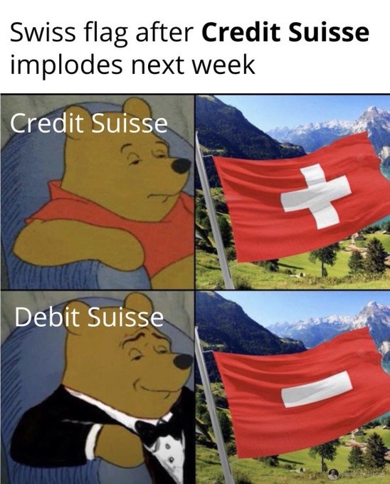 Credit Suisse debacle - meme