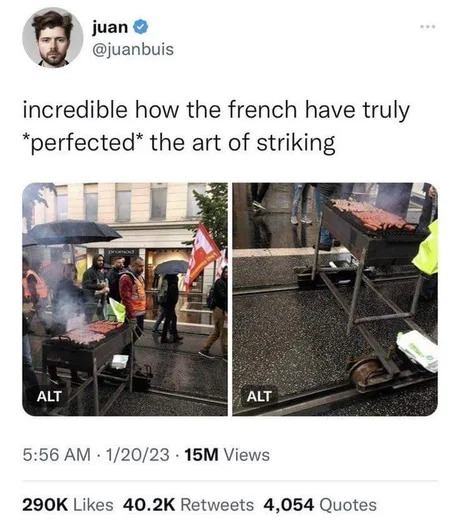 French striking - meme