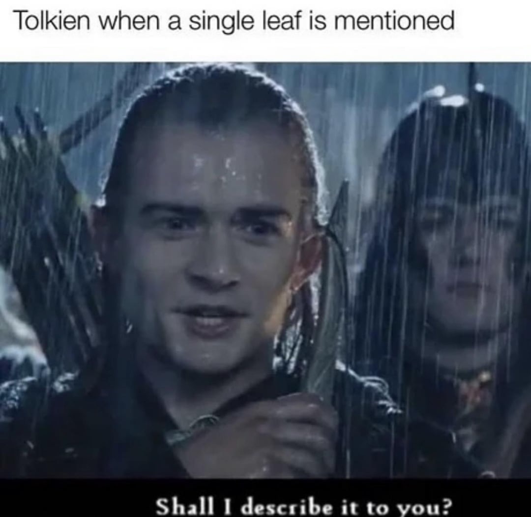 Yes, sir Tolkien - meme