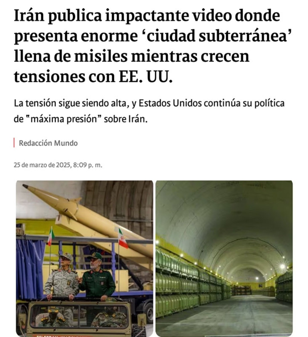 cuando Irán saca la ciudad subterránea como si fuera tráiler de Call of Duty - meme