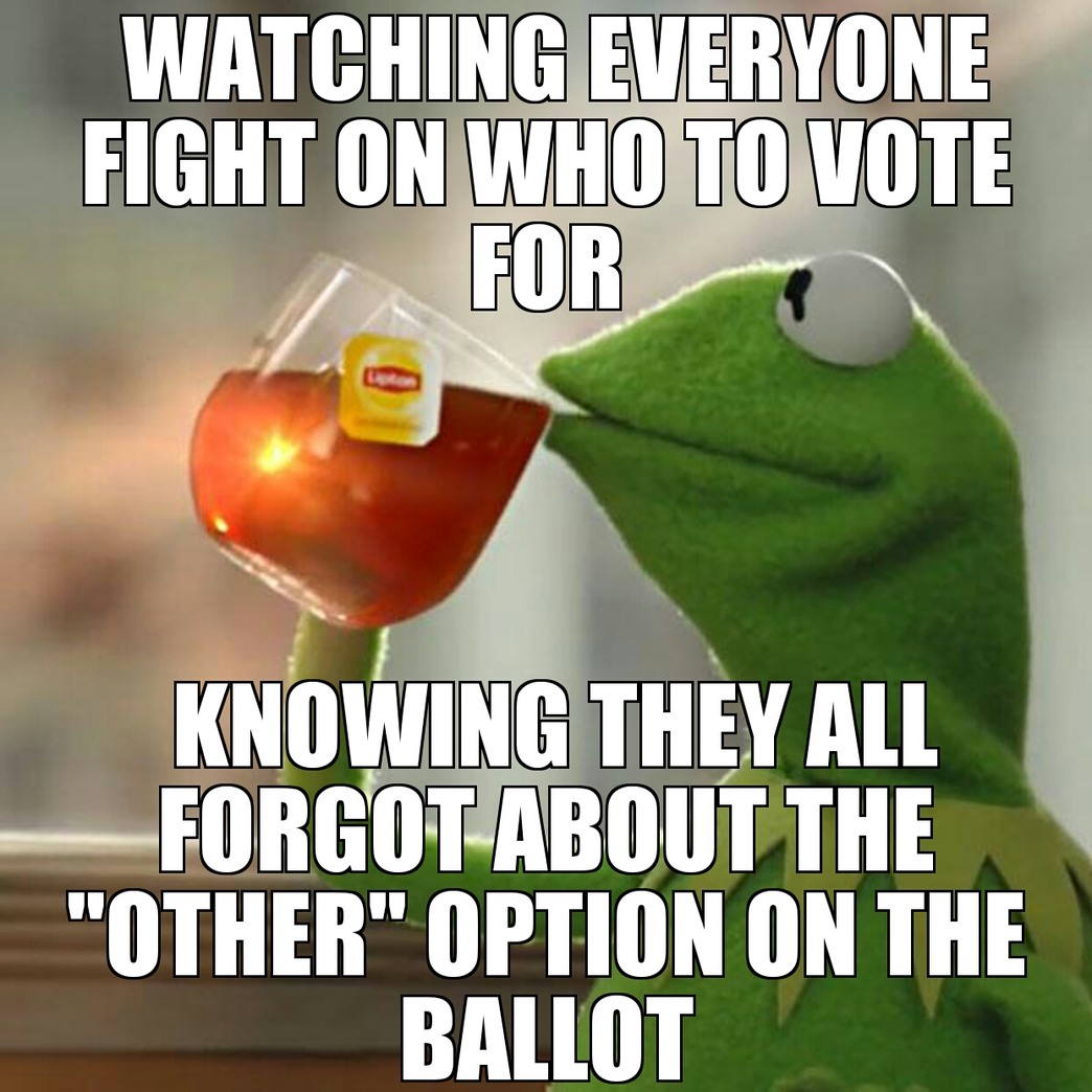 Can still vote for Bernie! - meme