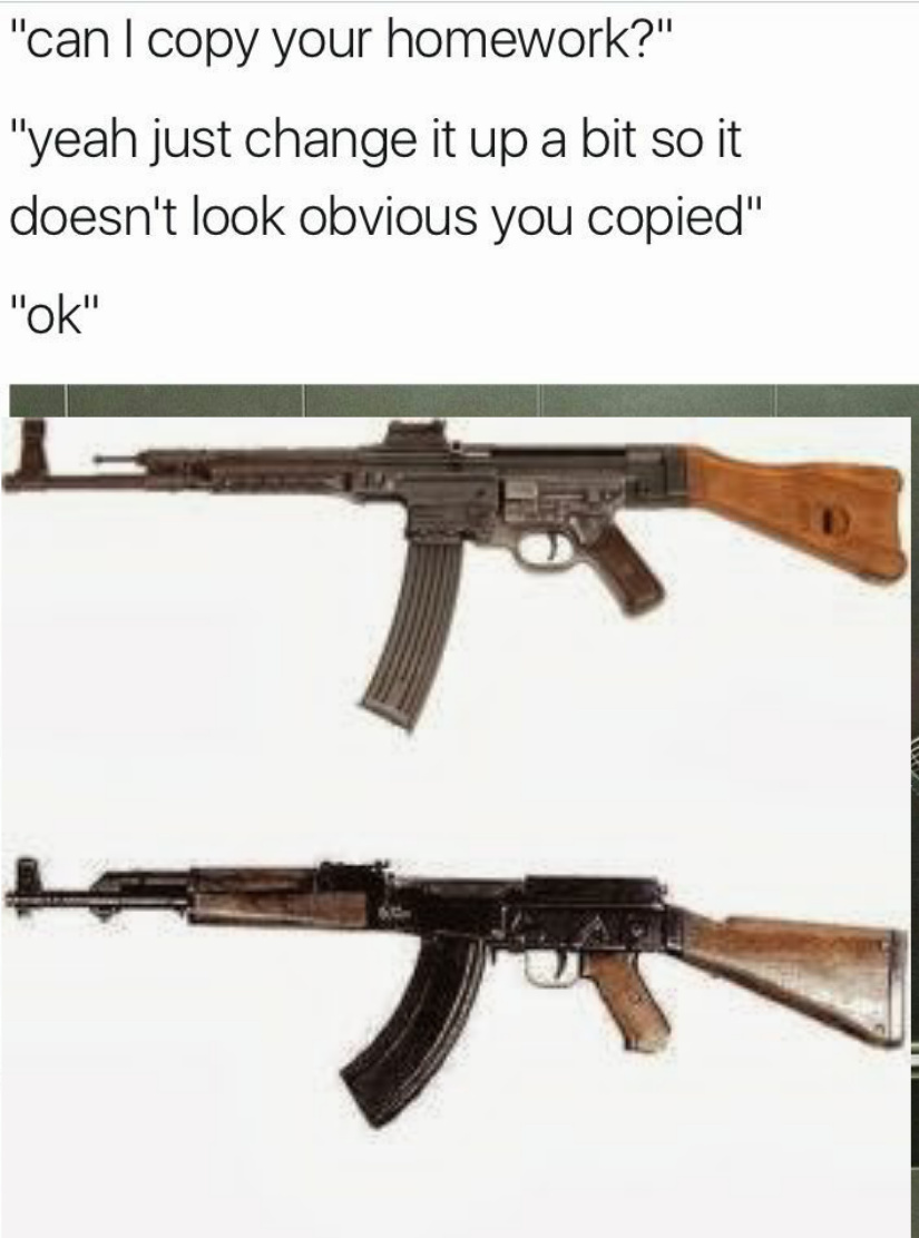 STG 44 vs AK-47 - meme