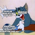 Russia, Finland and Sweden