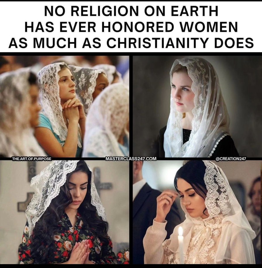 the greatest of all God’s creatures is a woman: Mary - meme