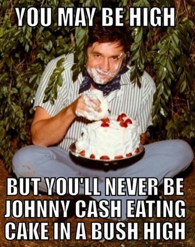 Johnny Cash High - meme