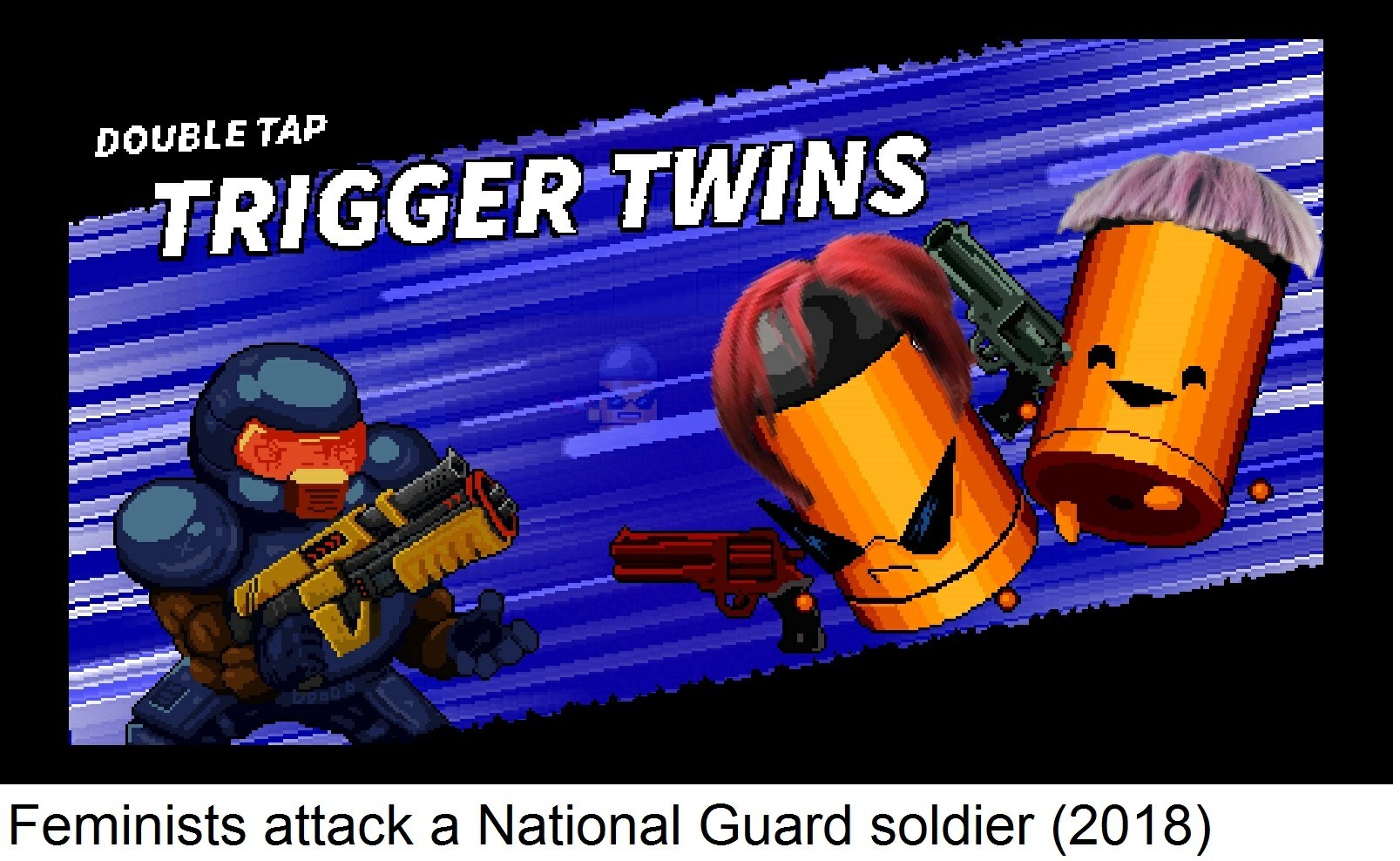 Let's all thank these soldiers for their service  (Game: Enter the Gungeon) - meme
