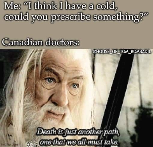 Canadian healthcare - meme