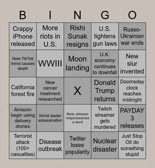 2023 bingo events - meme
