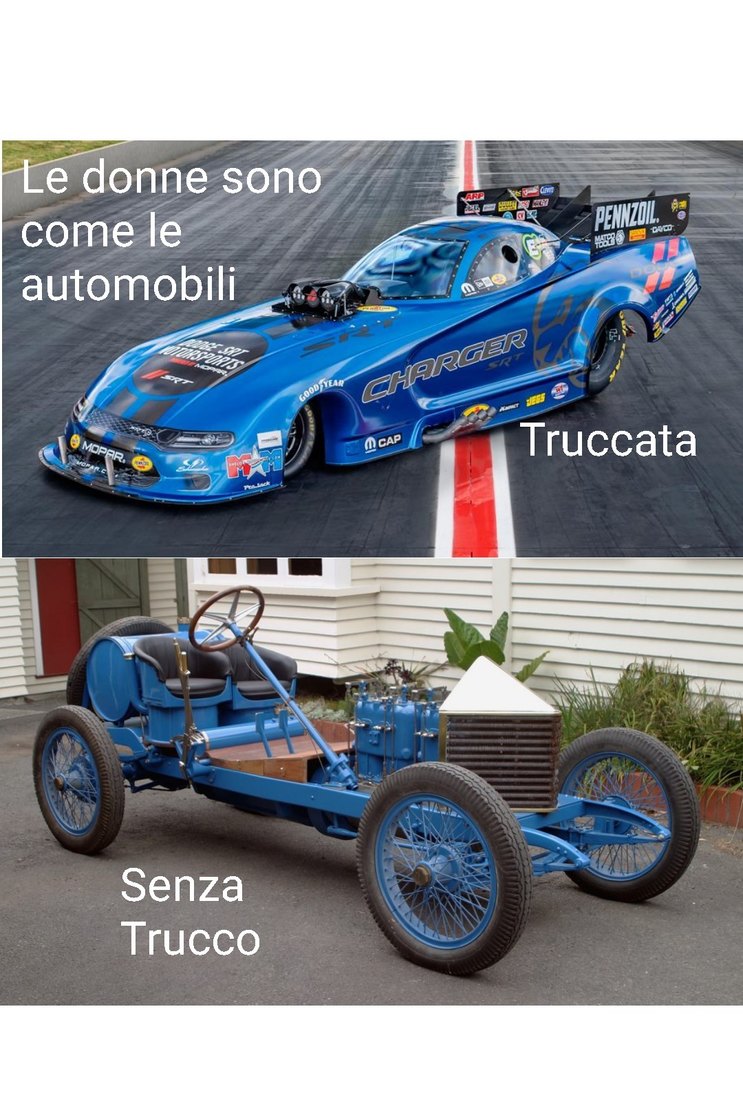 Auto blu - meme