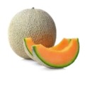 just a picture of a cantaloupe