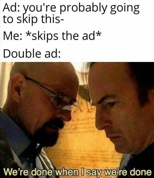 Double ads - meme