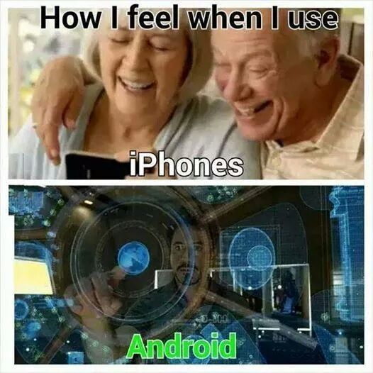 Android>iPhone - meme
