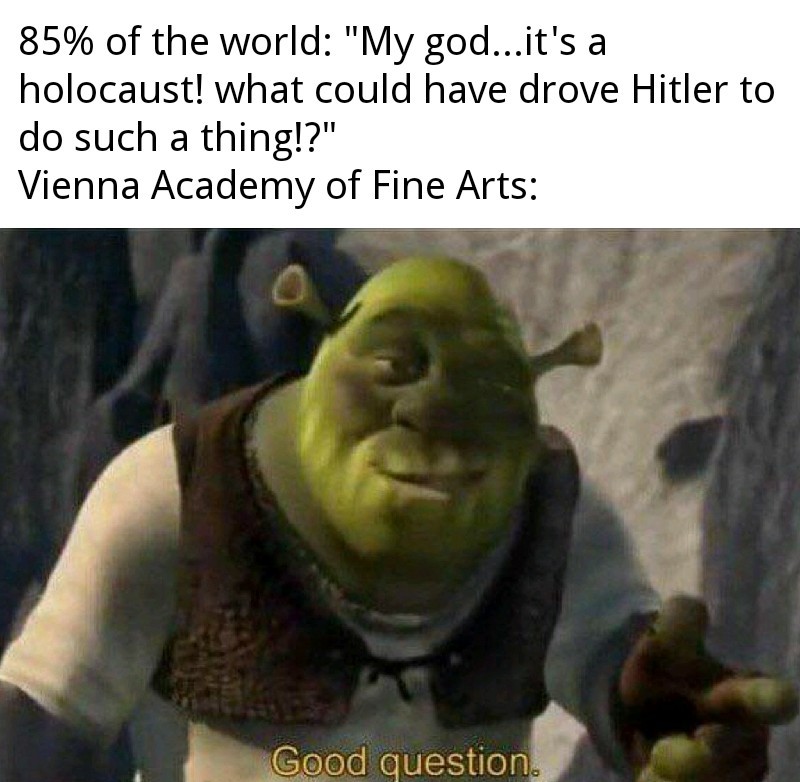 Vienna is the Art school that rejected Hitler in case you didn't know - meme