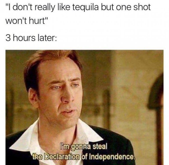 Independence tequila - meme