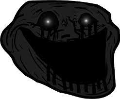 troll face but he his supppepr dark woowwww - meme