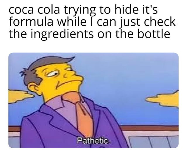 Cocacola formula meme