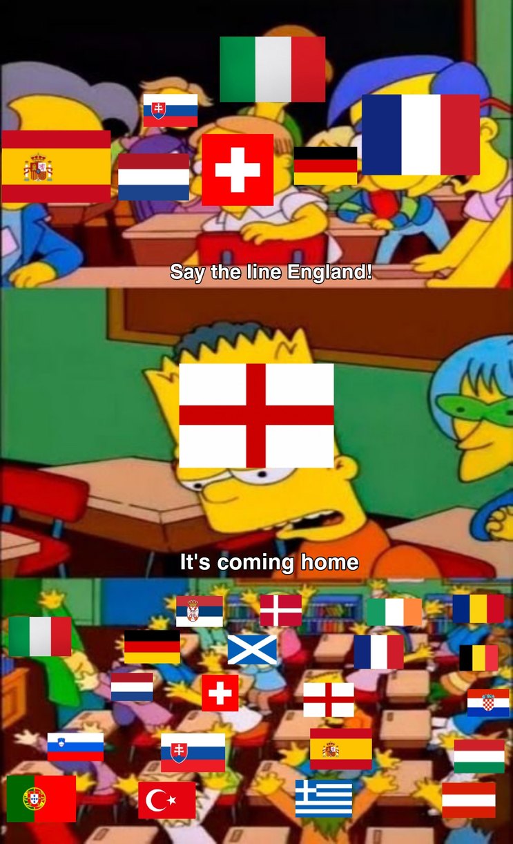 England Euro Final - meme