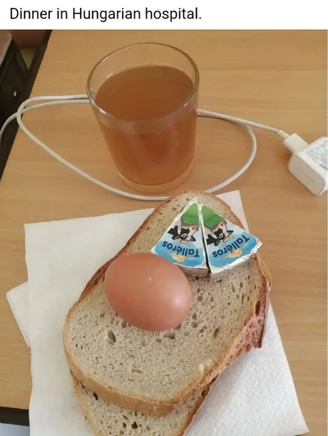Dinner in Hungarian hospital - meme