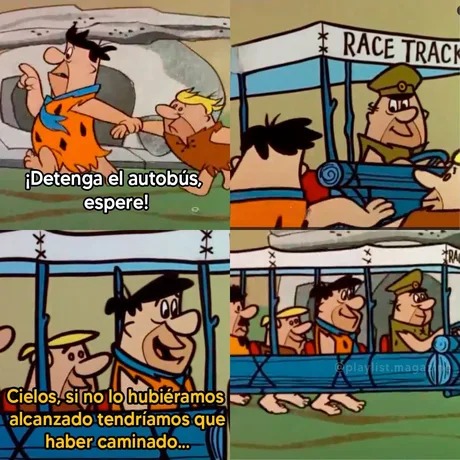 El sentido de los picapiedra - meme