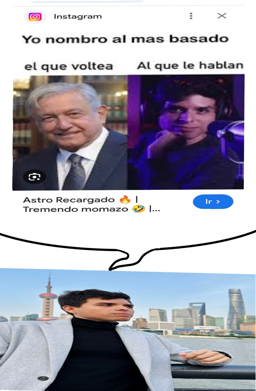 Esto, esto literalmente es una autochupada histórica - meme