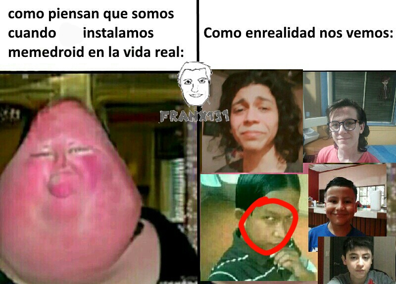 De hace rato que quiero saber de quien es el face reveal del negro encerrado en el circulo rojo. Alguien podria decirlo en los comentarios? Porfavor y muchas gracias. - meme